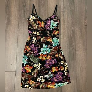 Papillon Blanc Floral Print Dress